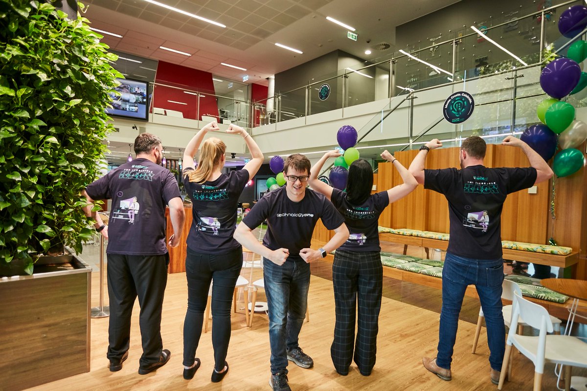 TechnologyOne's tweet image. Congratulations to Sean Warton from our People &amp;amp; Culture team in Brisbane for taking out the inaugural #TechOneHackDay T-shirt comp with ‘The Incredible Hack!’

Our Hack Day tees are worn by 1,200 #TechnologyOne team members hacking around the world today 💪