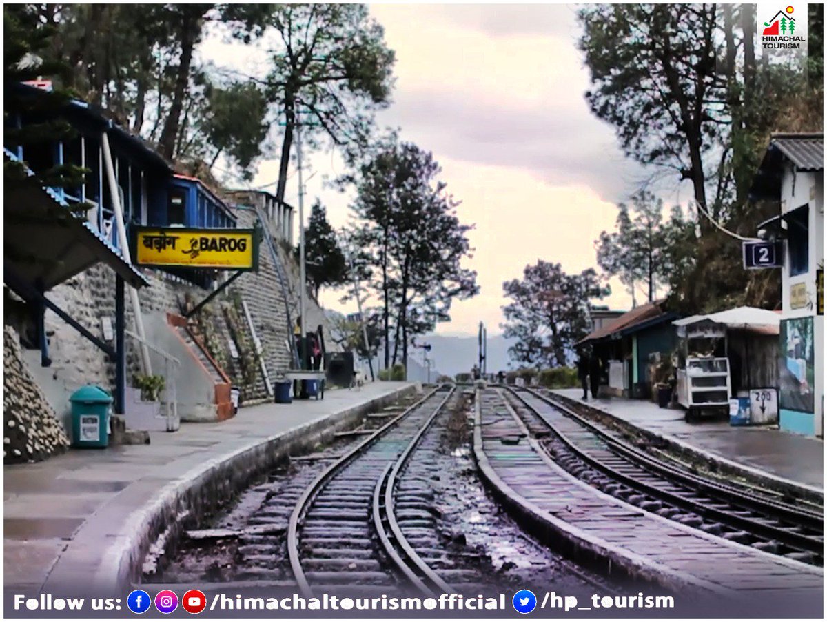 Barog is a hill station in #Solan district in the Indian state of Himachal  Pradesh. The station lies on #UNESCO World #Heritage Site Kalka–Shimla  Railway. Set in the mountains Barog is just
