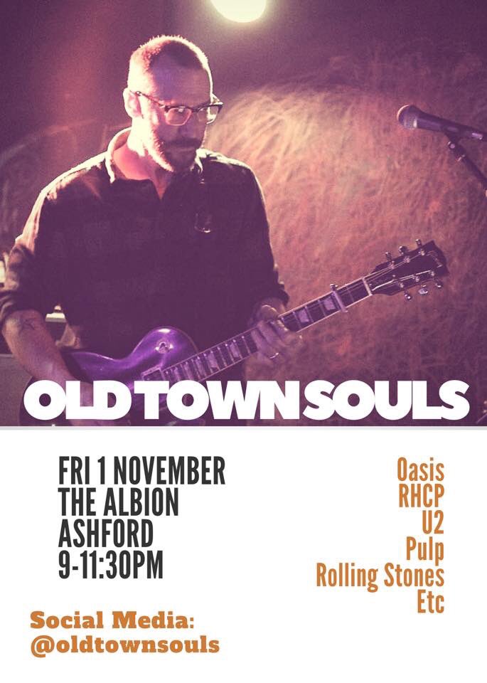 oldtownsouls's tweet photo. TFI FRIDAY!!! TONIGHT(1st November) @oldtownsouls are gigging at The Albion, Ashford 9pm till late... https://t.co/IHTDBH7BKr