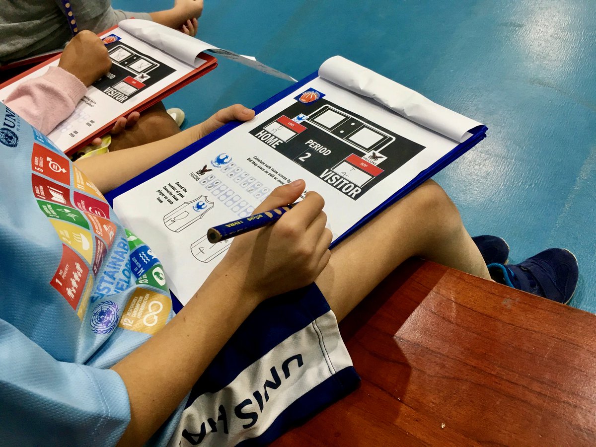 Anna_Murray22's tweet photo. What a fun morning supporting MRISA girls basketball...so many great math connections to be made. #uniquelyunis #unishanoi https://t.co/z7FakiF4nx