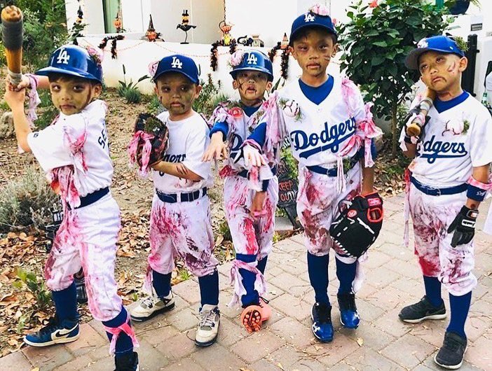 DodgersNation's tweet photo. Hands down best #Dodgers Halloween Crew we’ve seen .... reply with anymore you’ve seen! https://t.co/Lc1DVqymQM