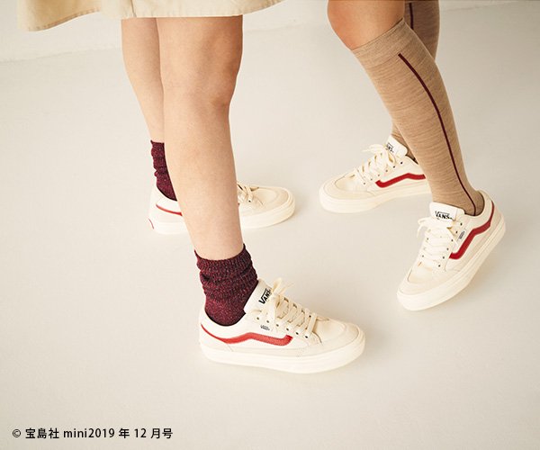 vans falken cream red