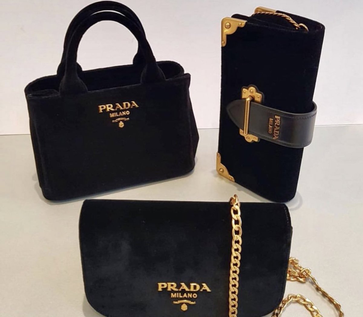 velvet prada bag