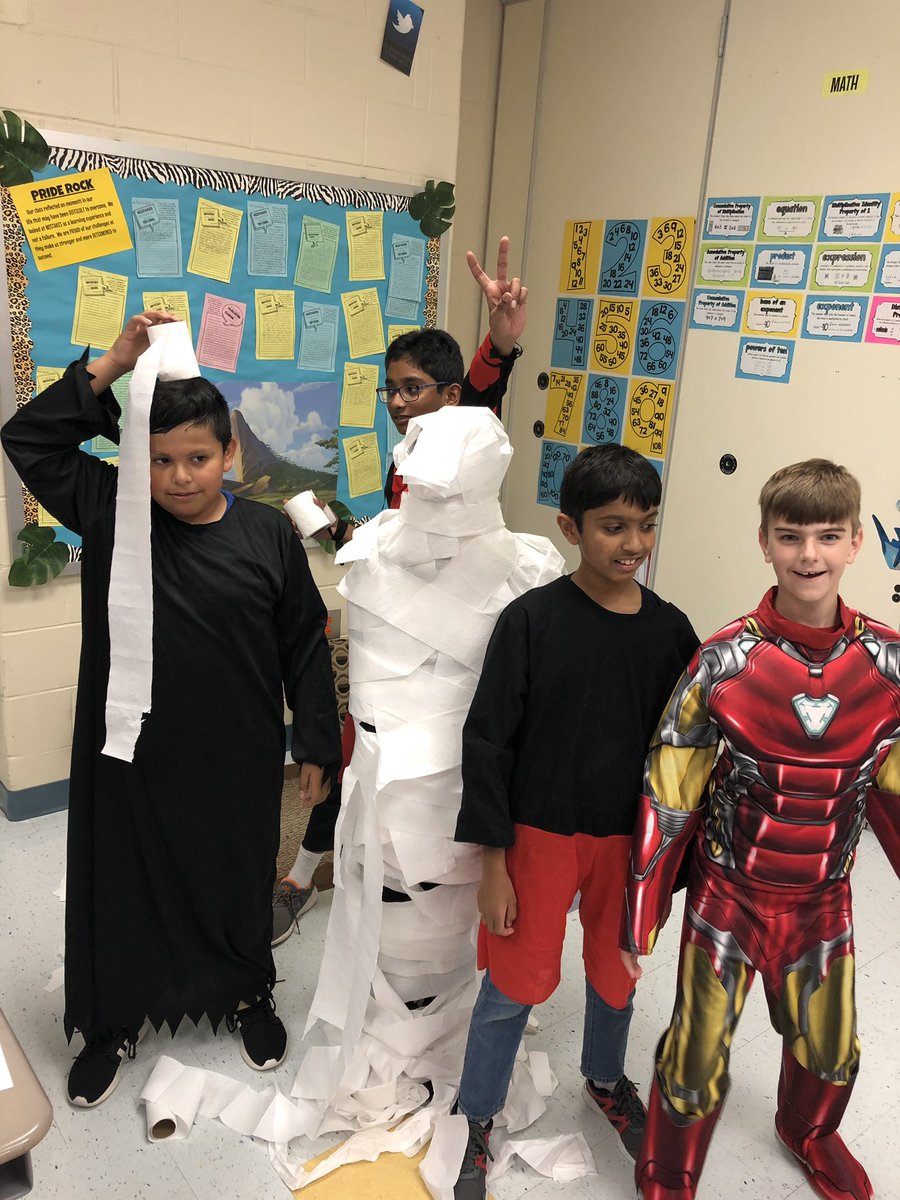 sierotowiczBC's tweet photo. Lots of fun making mummies out of our classmates today! https://t.co/G8mtUhCWTj