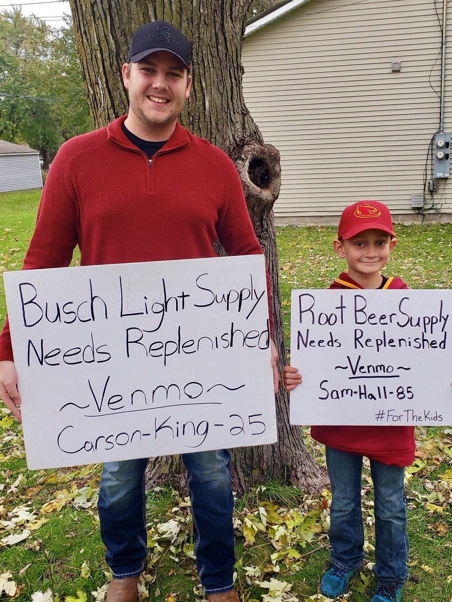 KeithMurphy's tweet photo. A nice update on the 9-year old Bondurant kid inspired by @CarsonKing2's act of kindness.

Dad's Root Beer (@ilovedads) donates $1000 to Sam Hall, bringing his total #FTK at @UIchildrens to $15,650.

Way to go Sam! https://t.co/uoMn9ZlBeq