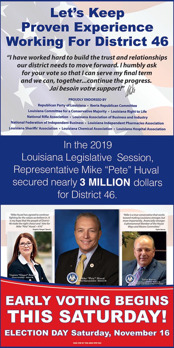 Mike "Pete" Huval tweet media