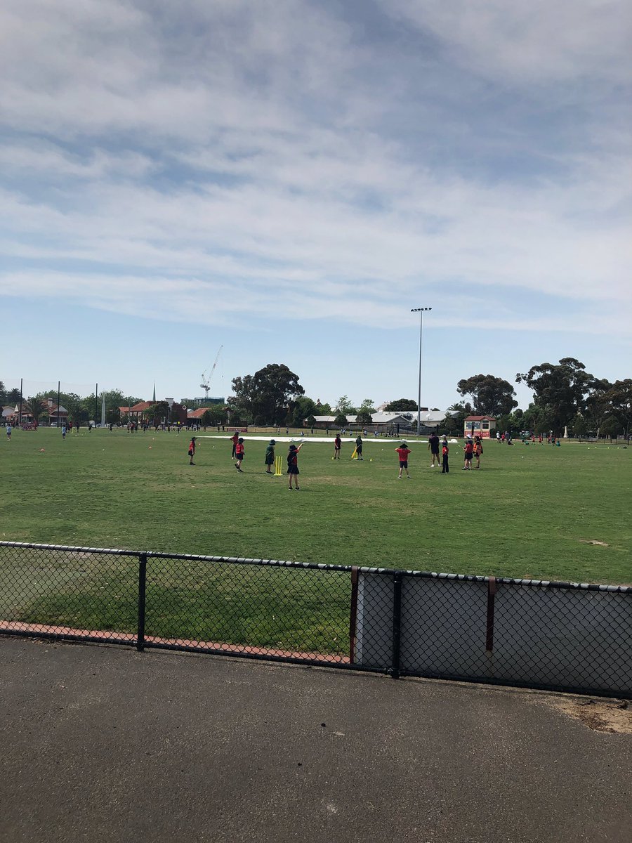 CSB field force team at Oakleigh district grade 3/4 school cup at Warrawee Park Oval. Thanks to <a href="/OakleighCC/">Oakleigh CC</a> for their support of the day in opening up the facilities and hosting us