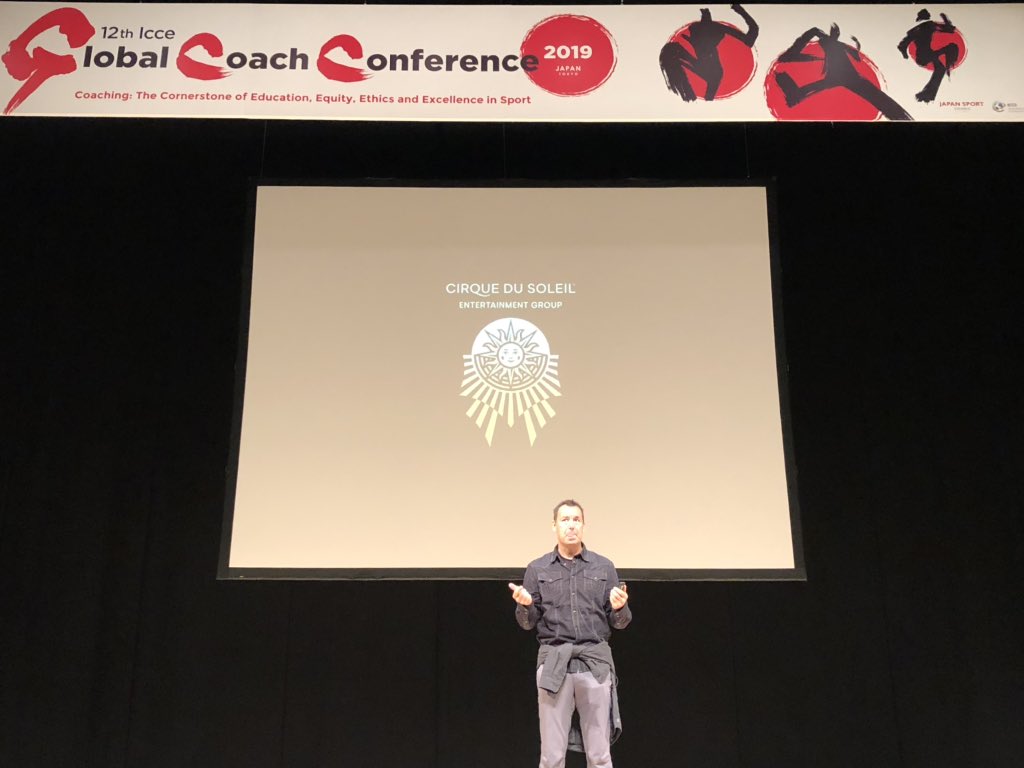 RynneSteven's tweet image. Seriously thought provoking session from Matthew Sparkes, senior head coach @Cirque - the world’s largest live entertainment company #gcc2019