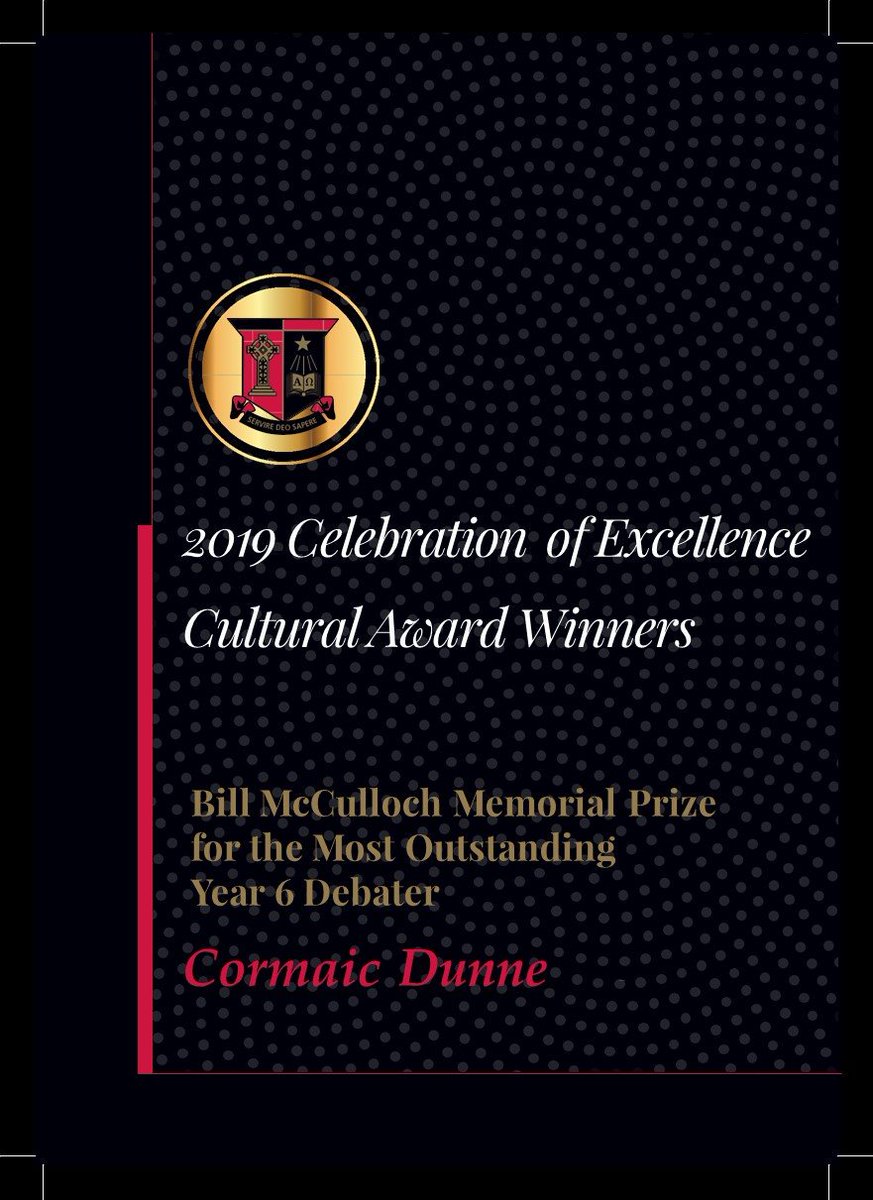 GTCulture's tweet photo. 2019 Celebration of Excellence - Cultural Award winners: Debating #Congratulations #TerraceDebating #TerraceCulture #GT2019 #redandblack https://t.co/DZ1gGtFttf