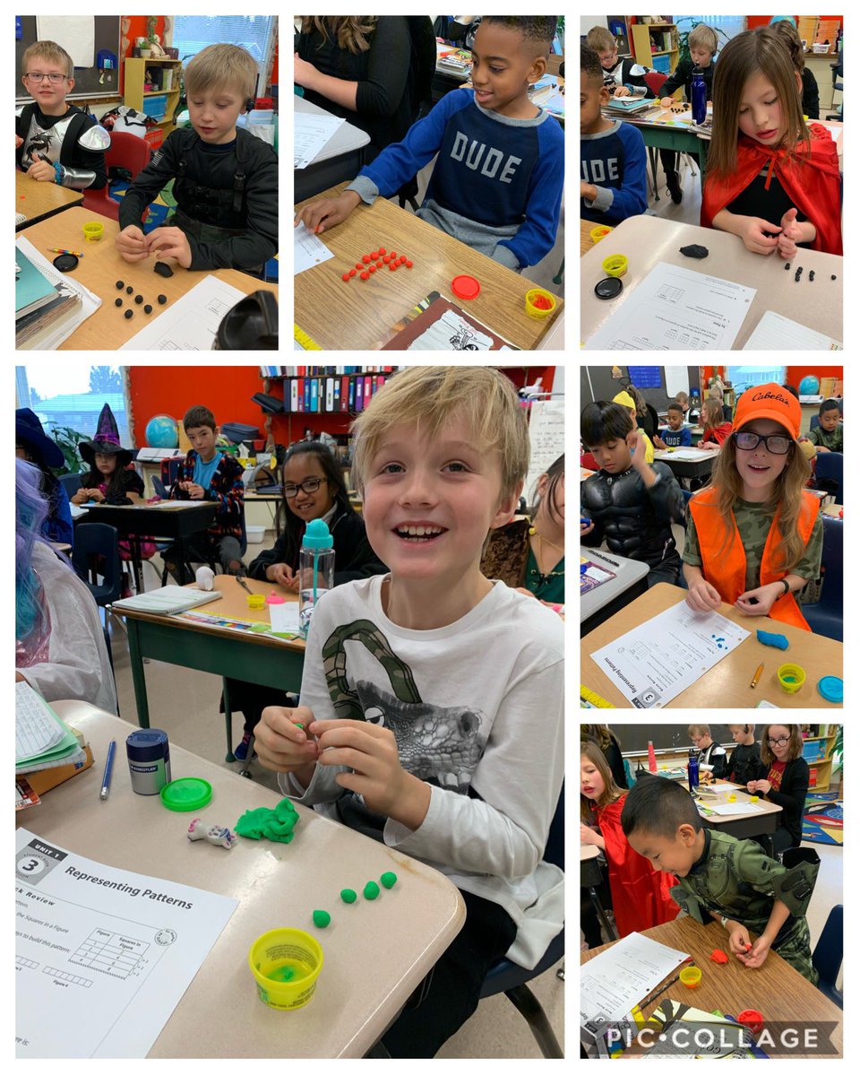 What’s more fun than representing patterns with play-doh? Getting to keep it after! #playdoh #studentgift #makemathfun #moneywellspent