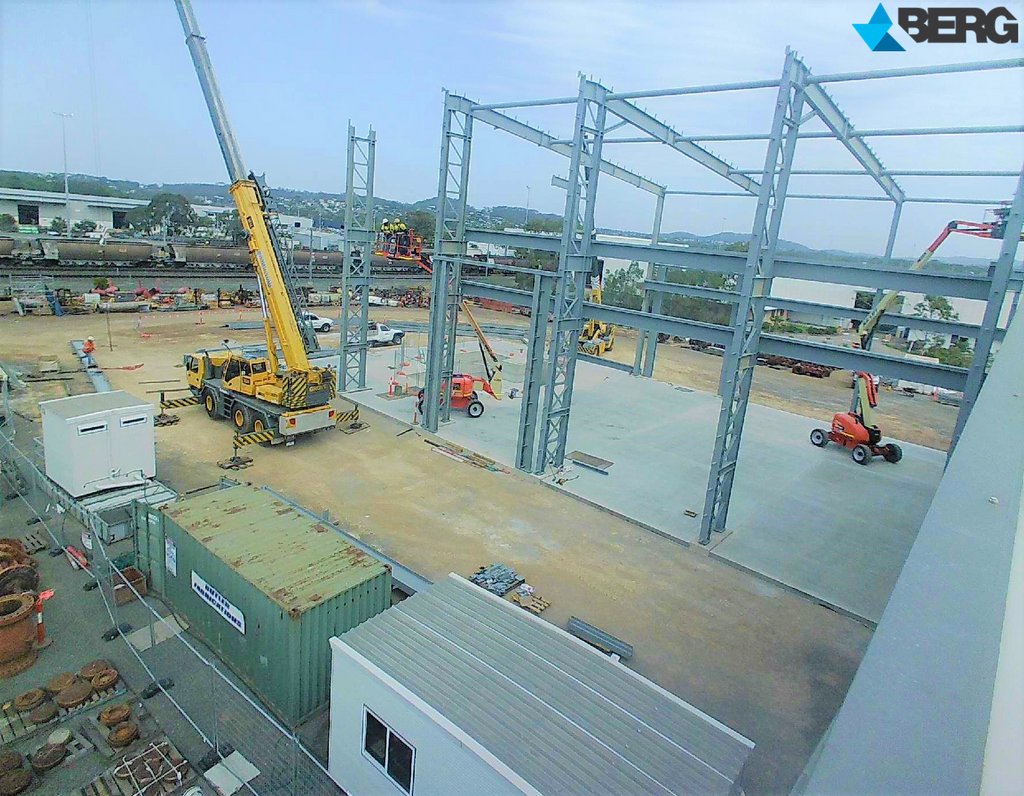 WeAreBerg's tweet photo. #BergEngineering's new workshop at Gladstone has reached another milestone with slab works now completed. The new facility is on track to be completed in December &amp; our new Titan SC 40/50-4HY Double Column Vertical Boring &amp; Turning Mill has now arrived from Germany
#itsaBergthing https://t.co/jmN1tQ9SoW