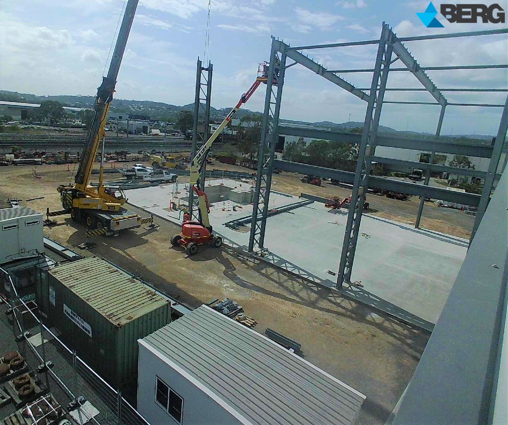 WeAreBerg's tweet photo. #BergEngineering's new workshop at Gladstone has reached another milestone with slab works now completed. The new facility is on track to be completed in December &amp; our new Titan SC 40/50-4HY Double Column Vertical Boring &amp; Turning Mill has now arrived from Germany
#itsaBergthing https://t.co/jmN1tQ9SoW