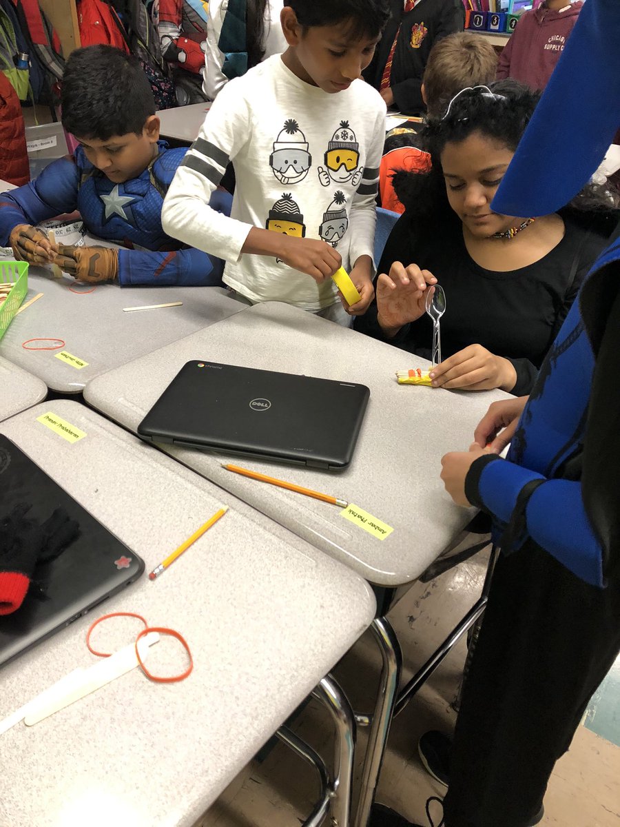 MsKKorczyk's tweet photo. Students had a great time creating catapults that would launch mini pumpkins! Effective collaboration resulted in successful catapults! Terrific job fifth graders!!! #lncproud @LincolnSchool8 @MrsTariq14 https://t.co/VpLvUaaesn