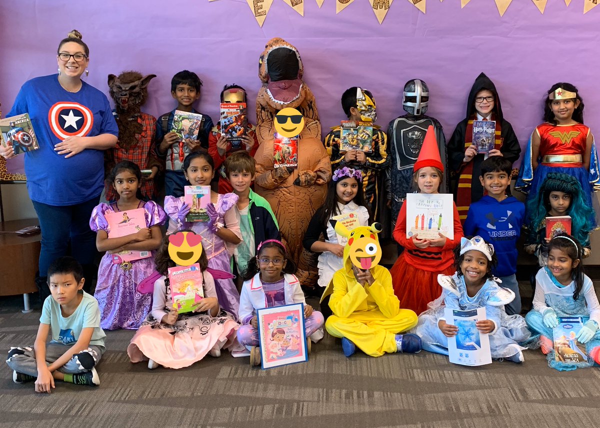 Book character parade success!!! Love my little people. 💜 <a href="/MJE2ndGrade/">MJE2ndGrade</a> <a href="/MJEjags/">Jenks Elementary</a> #bookcharacterparade