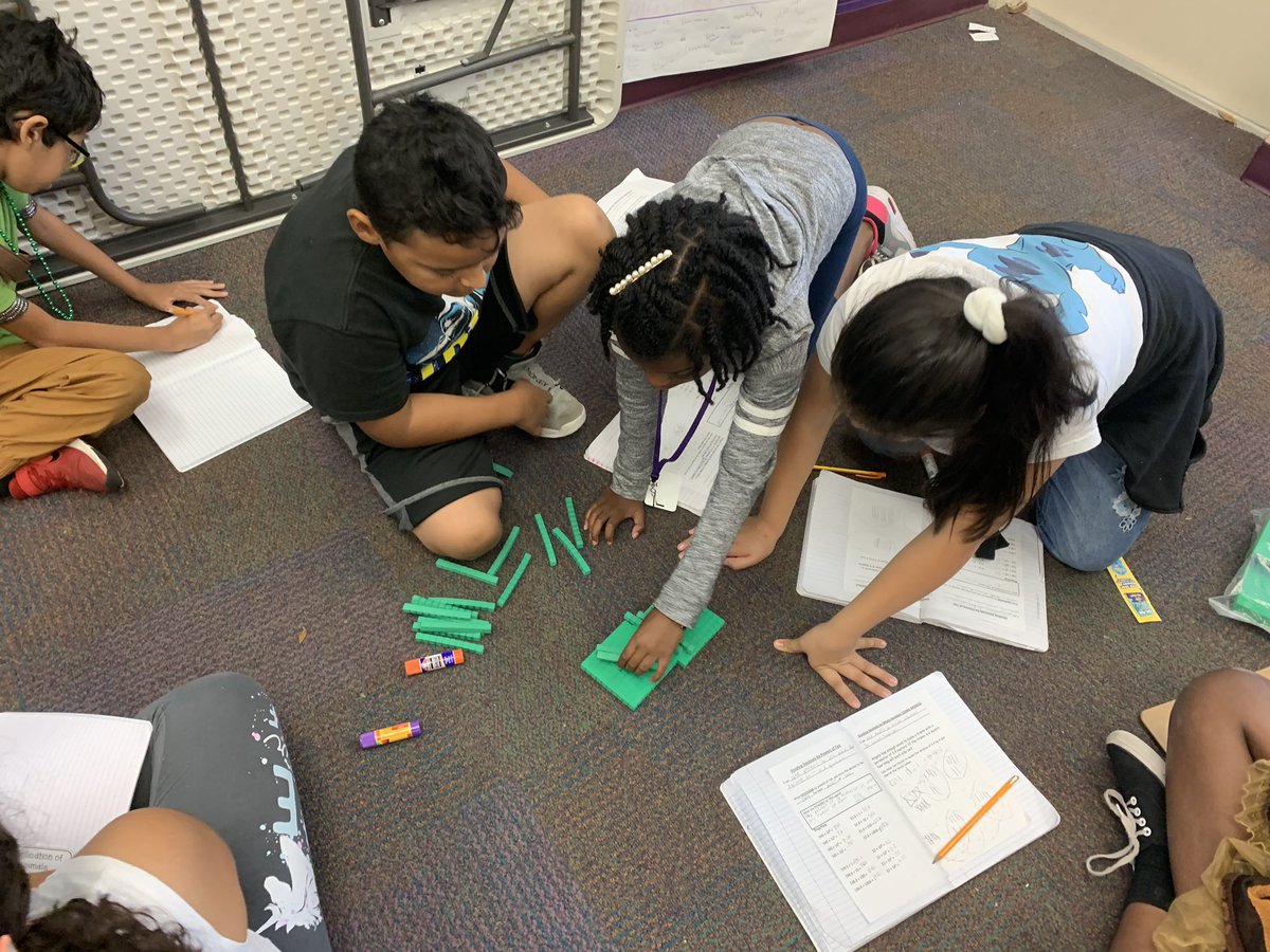 Dividing decimals using models!  <a href="/VillasElem/">Villas Elementary</a> #loveleeschools