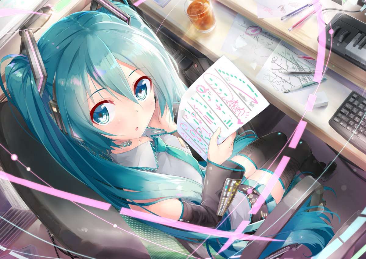 初音ミク 「自己紹介用イラスト 」|大堂(daidou)のイラスト