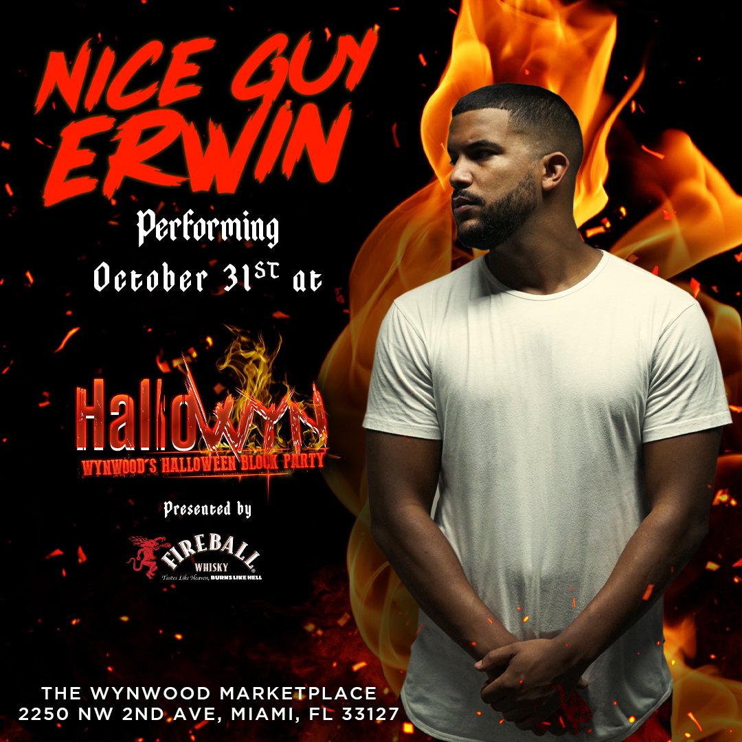HalloWYNParty's tweet photo. Catch Nice Guy Erwin on the Main Stage at the #HalloWYNBlockParty presented by @FireballWhisky NOW! https://t.co/mlKKX53Okb