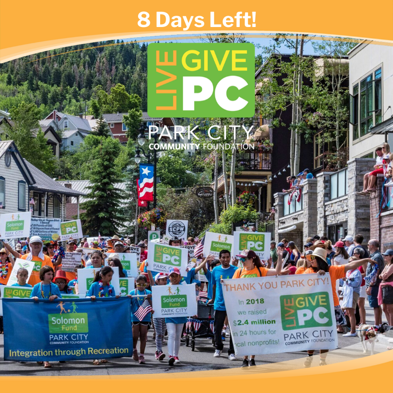 ParkCityCF's tweet photo. Can you believe it!? Only eight more days until #livepcgivepc #getreadytogive #visitparkcity. Which nonprofit are you rooting for this year? https://t.co/NL315z9Wbp