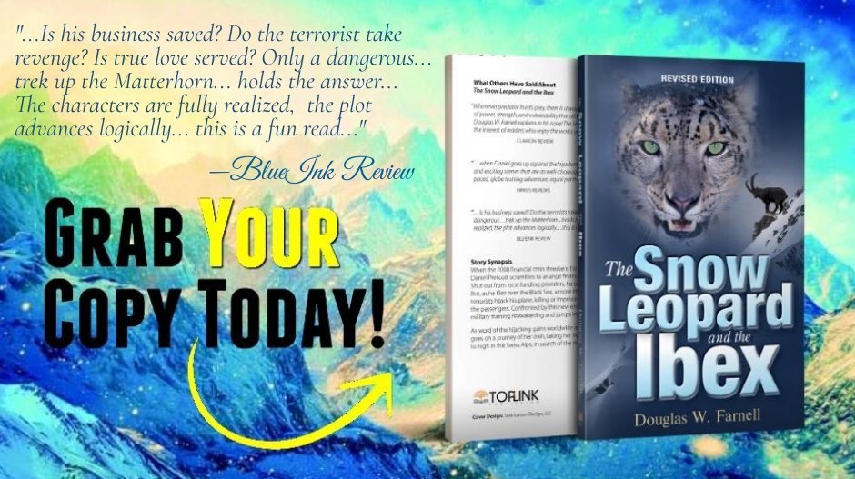 AuthorFarnell's tweet photo. Blue Ink Review for "The Snow Leopard and the Ibex" by Douglas W. Farnell
Read the full review here: https://t.co/uGE1kEdMvy
To order a copy of the book, click here: https://t.co/kCyL0UJ7vB
#BlueInkReview #TheSnowLeopardAndIbex #ToplinkPublishing https://t.co/ESCA6m00P9