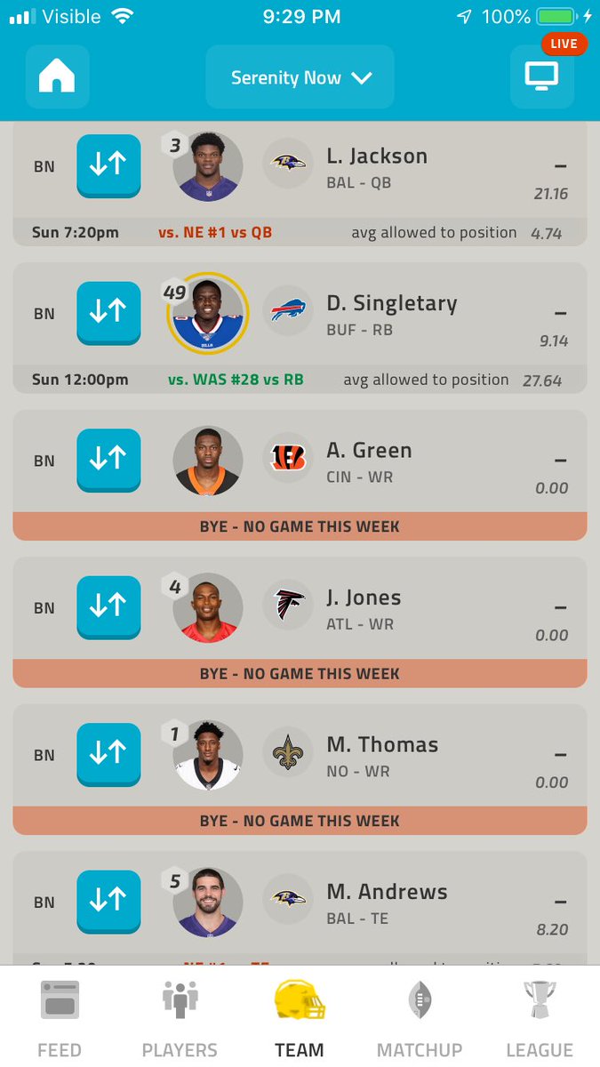 Dbigunit's tweet photo. @NFLFantasy @MarcasG @cfrelund Clarity now! https://t.co/DuDkxXWd39