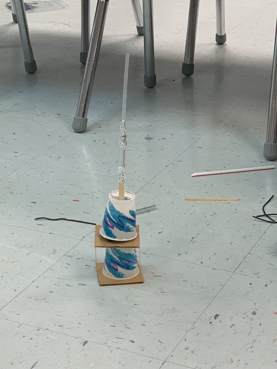 ddixon120's tweet photo. What properties do towers have? We constructed, measured and tested our towers today! Some designs needed adjusting and I’m proud to say they persevered! #AMSTI #EmpowerMCPSS #learningleading #ORourke https://t.co/12xELAuarp