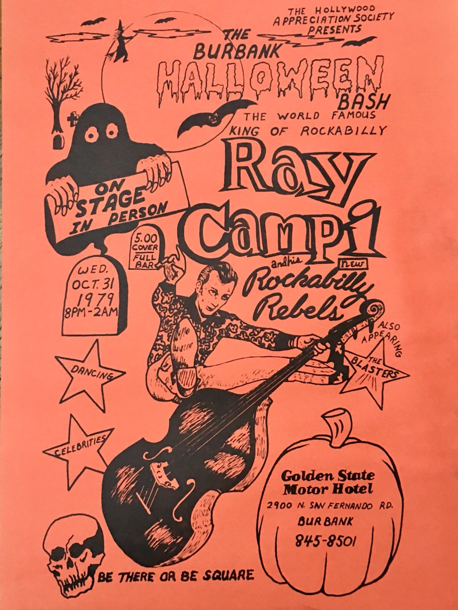 TBT: First Blaster gig opening up for Ray Campi. Burbank 1979. Happy Halloween!