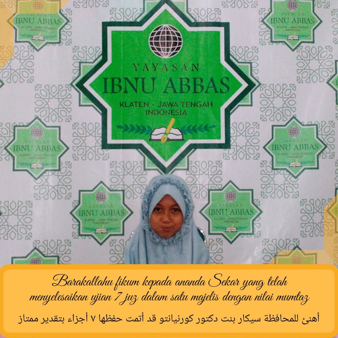 ibnuabbasklaten's tweet photo. Barokallah kepada Ananda Sekar (Santri Kuttab Ibnu Abbas Klaten)

#ibnuabbasklaten #ibaska #smpitibaska #smaitibaska #kmiibaska #kuttab #kuttabibaska #ibnuabbas #psb #psbibnuabbasklaten #psb20202021 #bertabur #bintang #prestasi #bertaburbintang #santriasyik #yukmondok #santri https://t.co/zYOUcbGd0Q