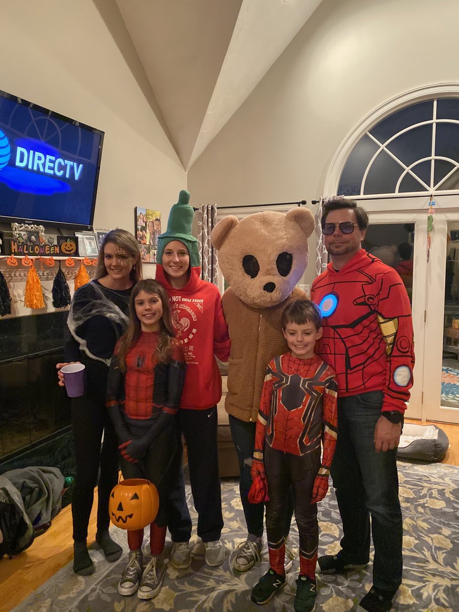 Super fun Halloween with my super hero full family