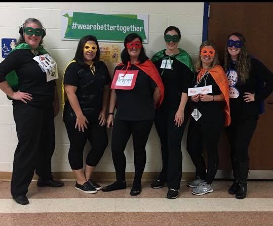 Nantucketaacps's tweet photo. Teaming up to celebrate as a family at Nantucket!  Here are some of our fabulous team costumes. Happy Halloween Nantucket Starfish! #AACPSAwesome @NantucketTHIRD https://t.co/GCT1j2vihs