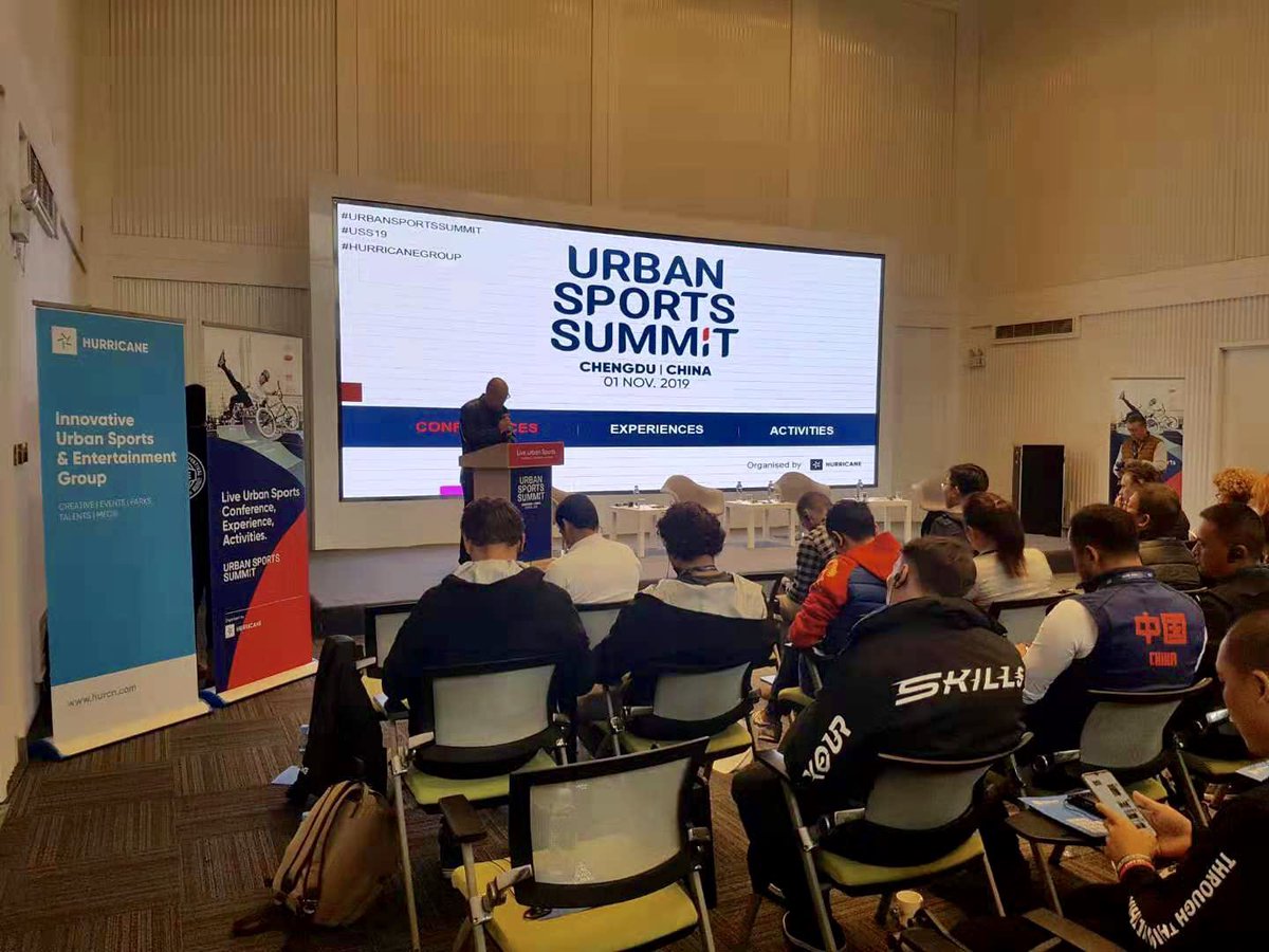 GroupHurricane's tweet image. FISE Chengdu organizers and host officially launch the first Urban Sports Summit in @Chengdu_China , the great urban sports city in China. #urbansportssummit #USS19 #hurricanegroup