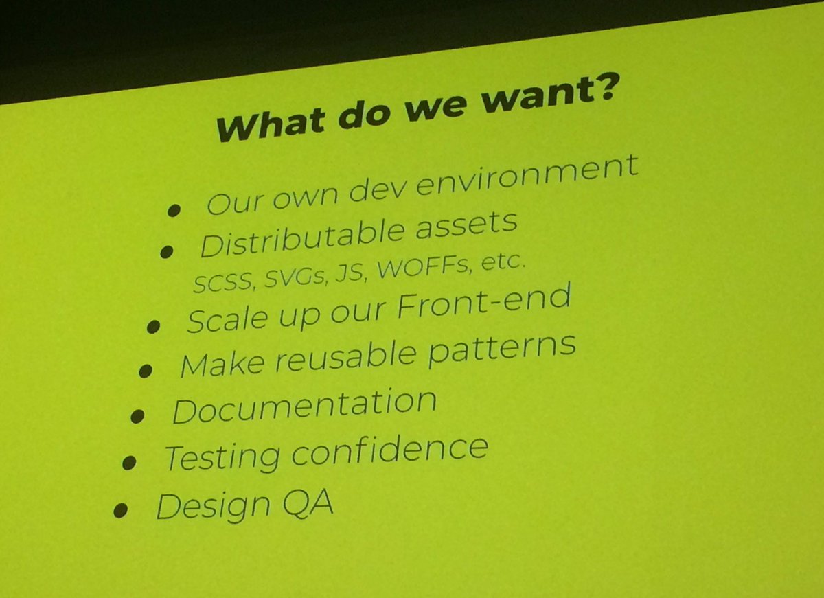 FEDUP at Flick - front end, design, UX, product! <a href="/ndorfin/">Shaun O'Connell</a> &amp; <a href="/sophiemayprice/">Sophie</a> talking about design consistency at scale #kiwiruby