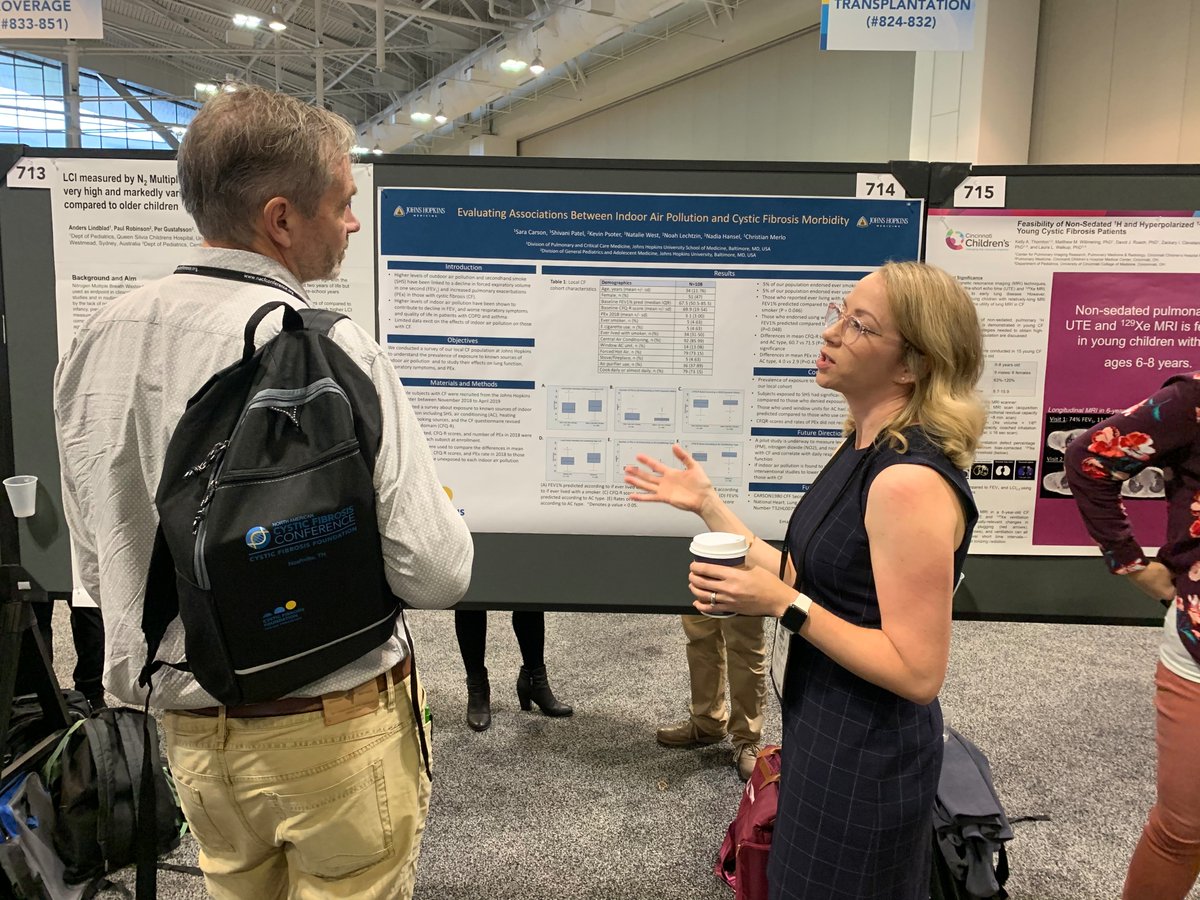 hopkinscf's tweet photo. Researchers from @hopkinscf present data on #cysticfibrosis at #NACFC https://t.co/Am6eUIIIlA