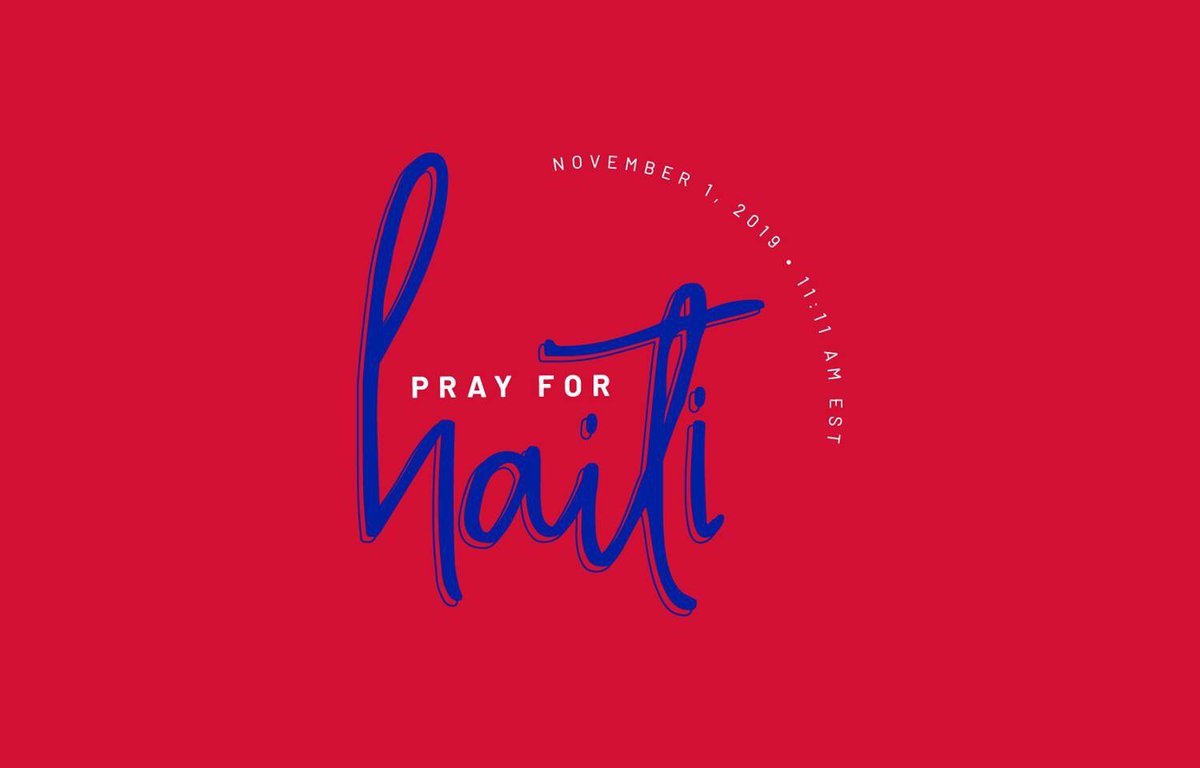 Set your alarm for tomorrow! 
November 1st at 11:11am EST! 
#PrayforHaiti
