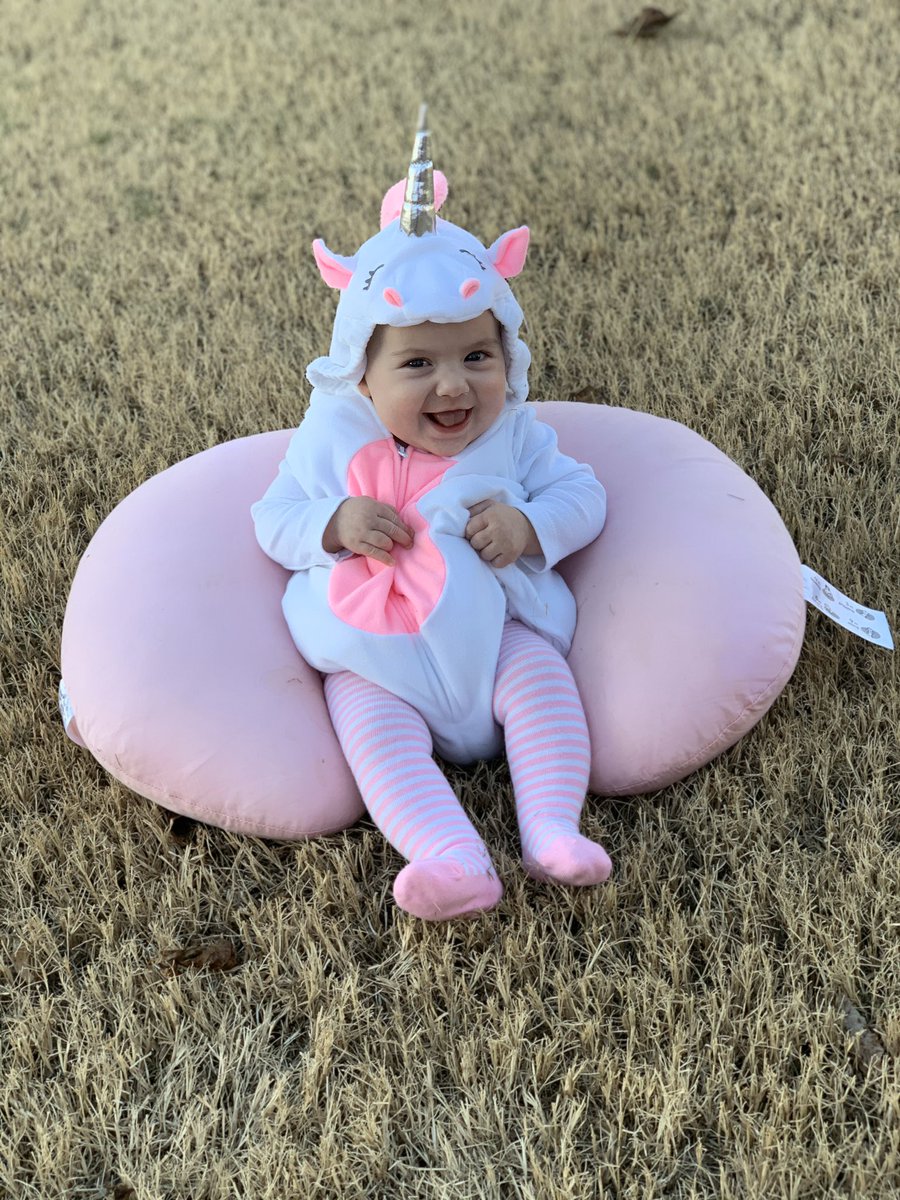 KPethoud's tweet photo. My happy (and ornery) little unicorn🥰🥰 I don’t know what we ever did without her! https://t.co/d8W2QYS1Wj