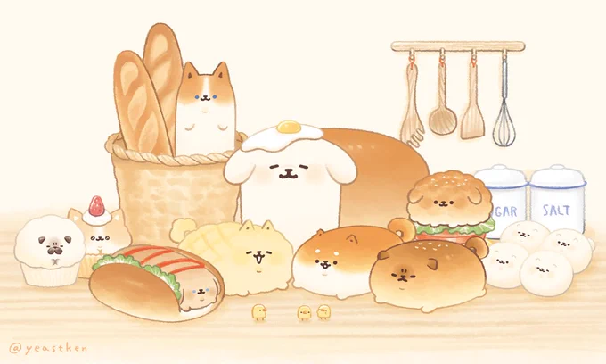 パンみたいないいにおいがするわんこたちです?

#いーすとけん。 #yeastken #しばこっぺ #犬の日 #わんわんわんの日 