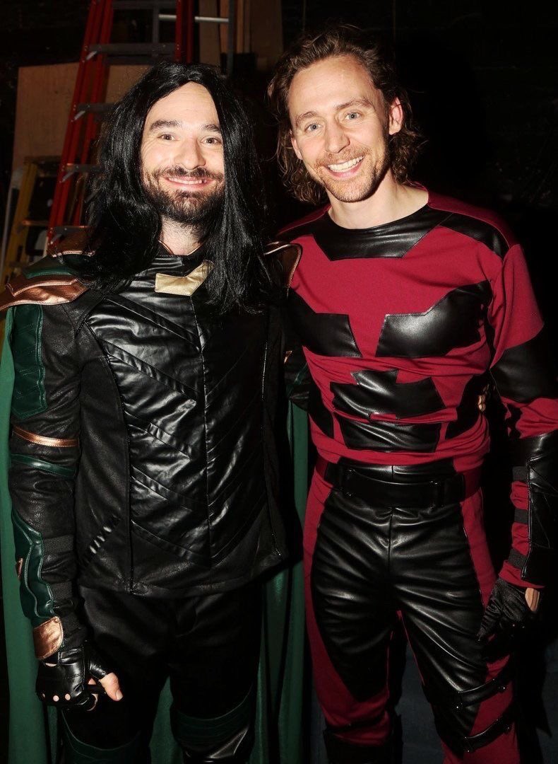 MOVIEDEATHBLOWS's tweet image. Charlie Cox &amp;amp; Tom Hiddleston have officially won Halloween lol swapping roles #Loki #DareDevil #Marvel