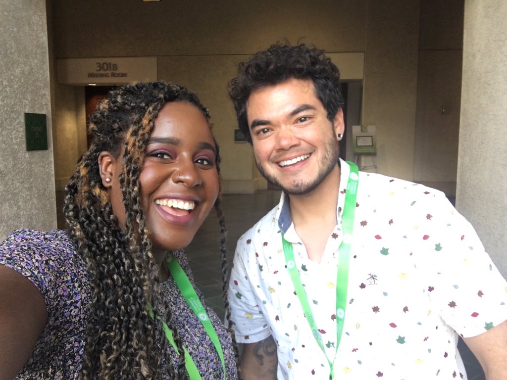Afro_Herper's tweet photo. #ologists unite! Just met up with @wrong_whale at #2019SACNAS @Ologies https://t.co/l27Hpe9Rz7