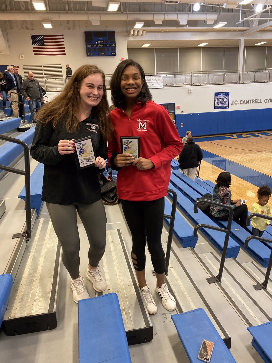 ManualVolley's tweet photo. Congratulations to Cameron Mosley and Nya Bunton on making the Region 7 All-Tournament team! https://t.co/5F4hDGtgIJ