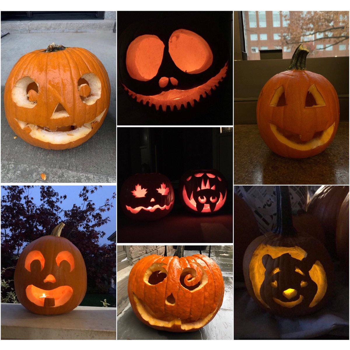 HAPPY HALLOWEEN! 🎃👻 Check out some of the pumpkins we carved together after practice a few days ago! Which one is your favourite?
