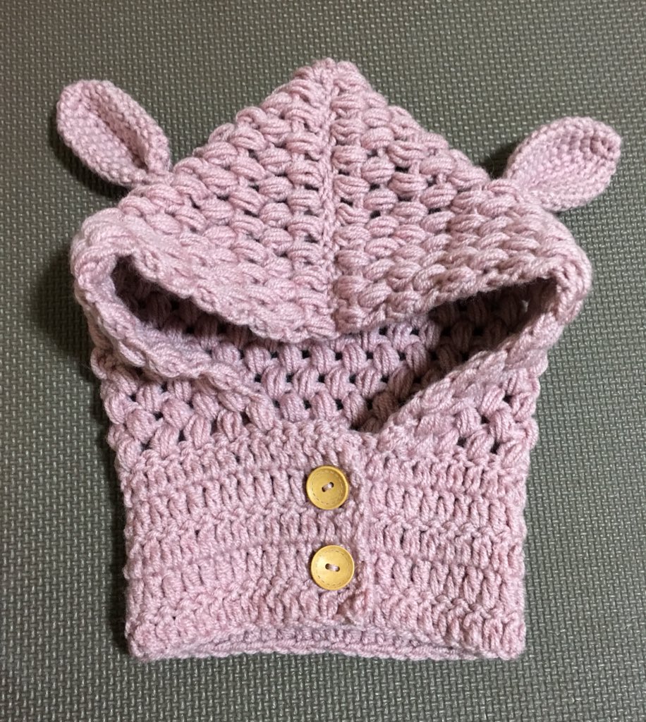 めいちゃ V Twitter メランジでキッズカウル編みました 編み図は毛糸ザッカストアーズさんより 玉編み楽しい かぎ編み かぎ針編み