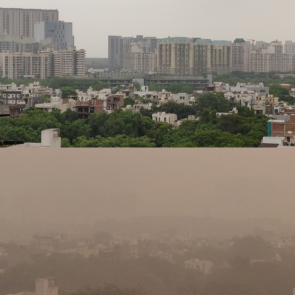 Who says you can't see slow death that creeps up on you? You can. It looks like this and never needs a filter.

Same window, same angle- different view!

Sadness becomes this
.
.
#pollution #savetheearth #wehaveonlyonehome #slowdeath