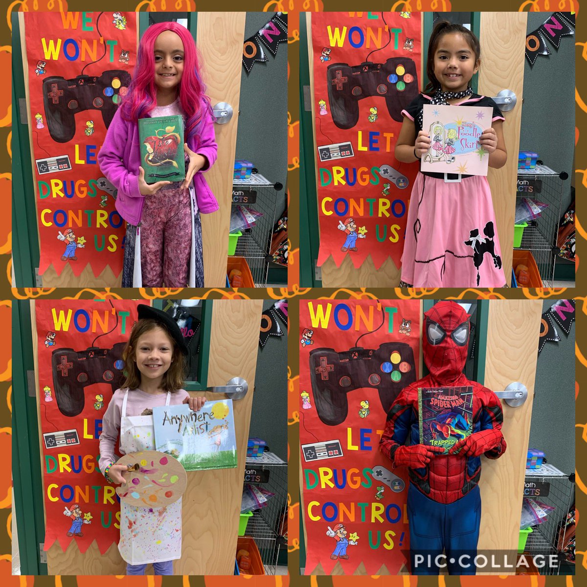 Mrs_SAlvarez's tweet photo. My cuties dressed up for Book Character Parade! #RedRibbonWeek #leadthecharge @NISDKallison https://t.co/1SP9YNGf3d