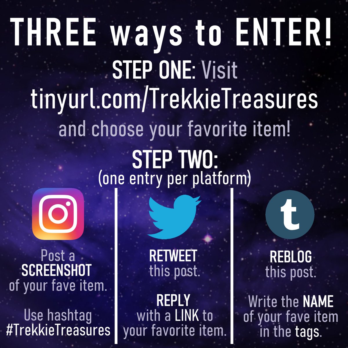 _kiriani's tweet photo. It's Giveaway time again! Win a $25 gift card to my #StarTrek inspired jewelry shop, Trekkie Treasures!! 🖖✨
https://t.co/UrXS7fDdwK

This year I'm doing something a little different! So read carefully and feel free to ask me any questions!

(Alt text in thread) https://t.co/m1cbg4Q0l8
