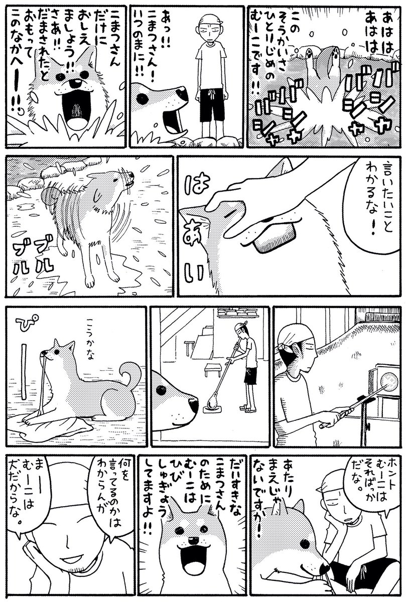 今日は犬の日ということなので、連載開始前に同人誌に描いたいとしのムーコとイブニング連載で描いた第1話の比較をどうぞ。(1/3)
#犬の日 