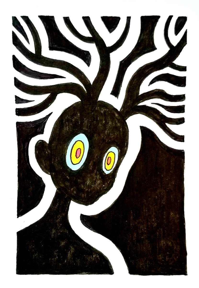 themintrabbit's tweet photo. Happy Halloween! lost track of the monster portraits but here's one more to wrap up #inktober

the wendigo-like Beast from over the garden wall https://t.co/hS5o4eV3xz