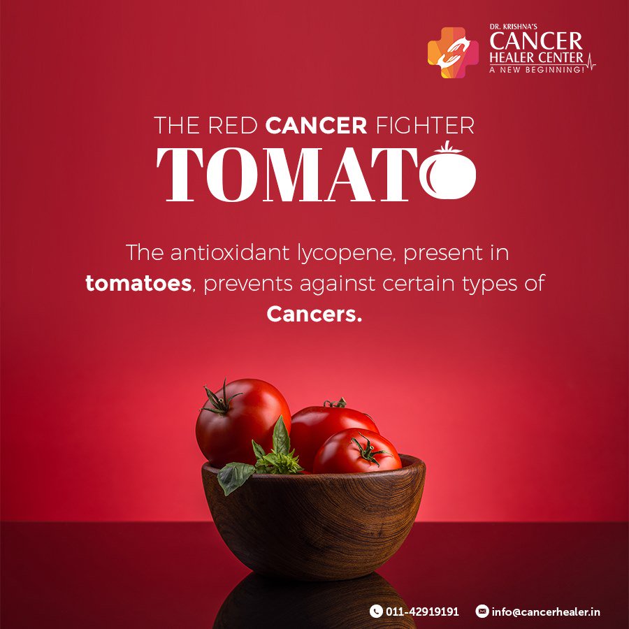 cancerhealer's tweet image. Yes, with having a delicious taste, the red #tomato is also a Cancer-Fighter!

#CancerFighterFood #TomatoBenefits #CancerHealerCenter #BeatCancerTogether