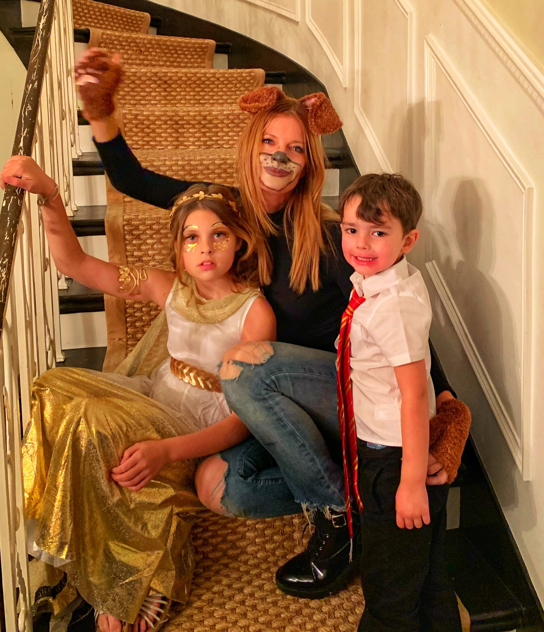 Michelle Stafford on Halloween with her kids