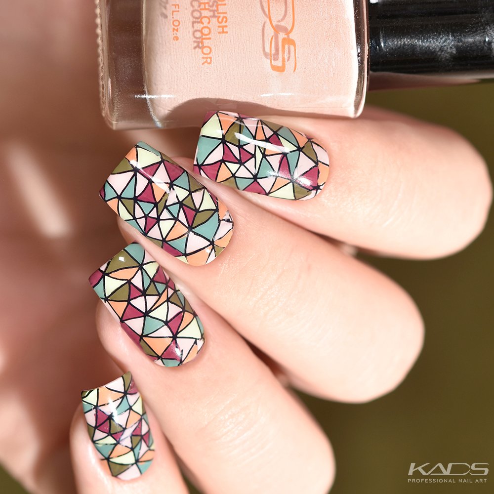 Kadsnailart's tweet photo. Nail design using KADS stamping plate Geometry 008 from AliExpress store(link in bio). #nails #kads #kadsnailart #nailart #nailfashion #nailwork #naildesigns #nailplates #kadsgeometry #kadsgeometry008 #nailpolish #nailartaddict #cutenails #geometrynails #fancynails #summernails https://t.co/P2G7mtV7S5