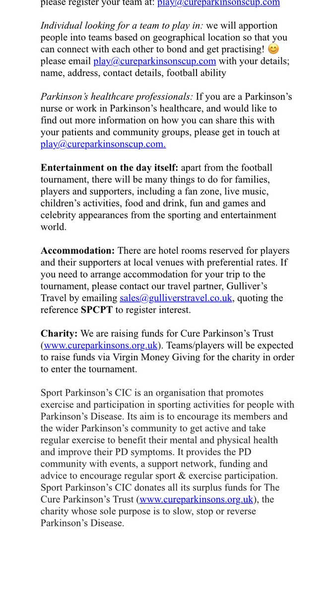 Press release: #Parkinsons