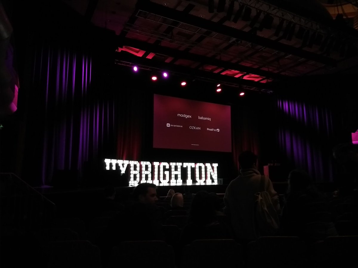 At the Dome for UX Brighton. 👩‍🏫